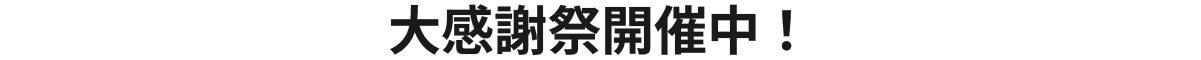 大感謝セール