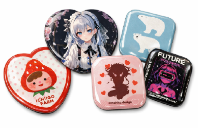 缶バッジ - 変形タイプ