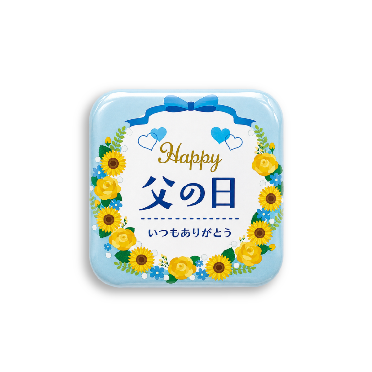 スクエア型缶バッジ